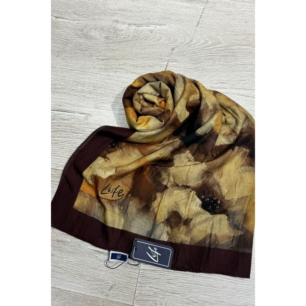 Dijital Bambu Pamuklu Şal 013K